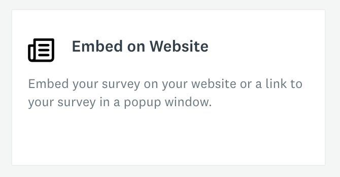 How To Embed Your Survey On A Website Surveymonkey