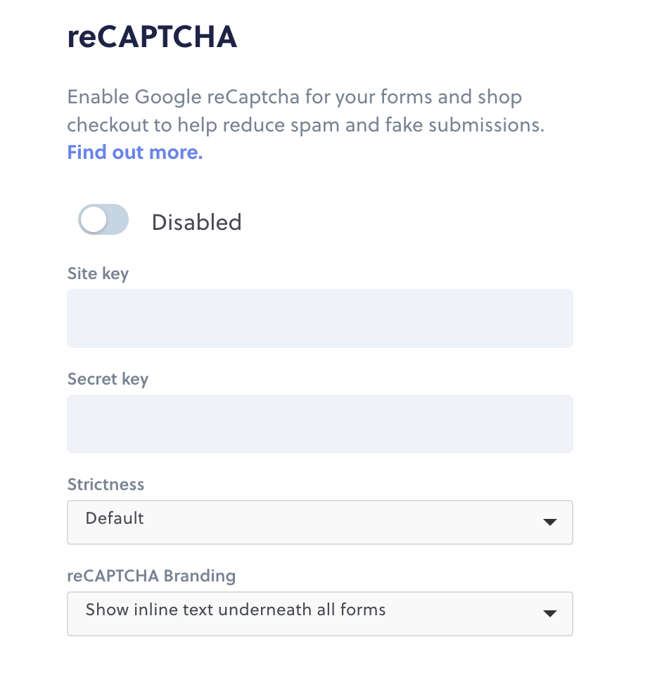 Setting up Recaptcha through Google Cloud – Rocketspark