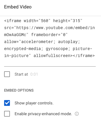 youtube autoplay url parameters